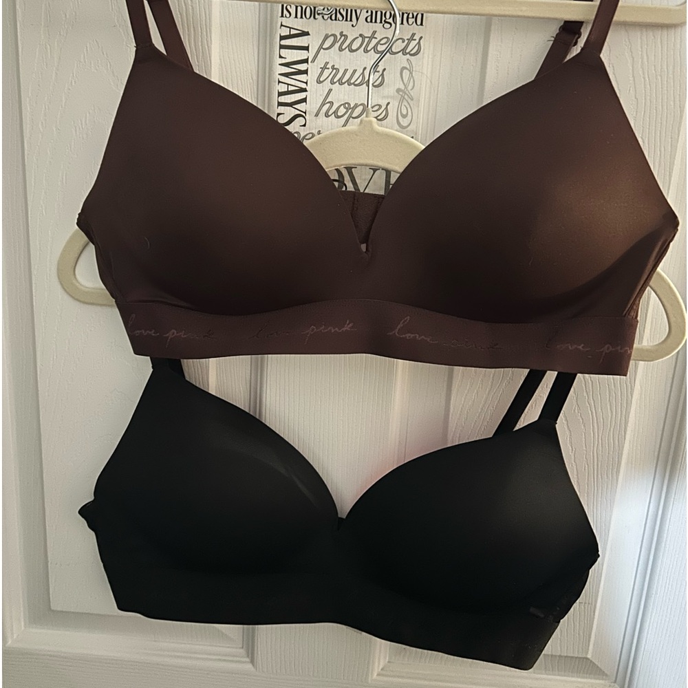 PINK push-up sporty no underwire bras -40B - worn twice!